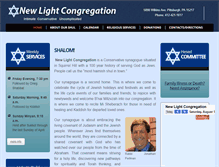 Tablet Screenshot of newlightcongregation.org